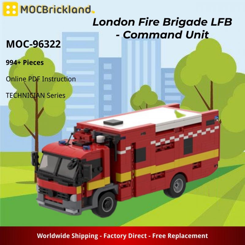 MOCBRICKLAND MOC-96322 London Fire Brigade LFB - Command Unit