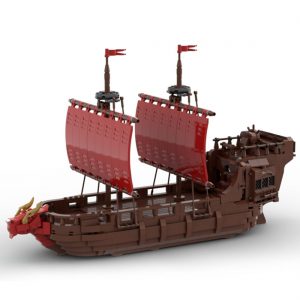Mocbrickland Moc 98940 Medieval Warship V2! (1)