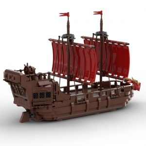 Mocbrickland Moc 98940 Medieval Warship V2! (5)