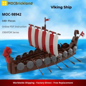 Mocbrickland Moc 98942 Viking Ship (4)