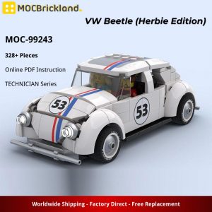 Mocbrickland Moc 99243 Vw Beetle (herbie Edition) (3)