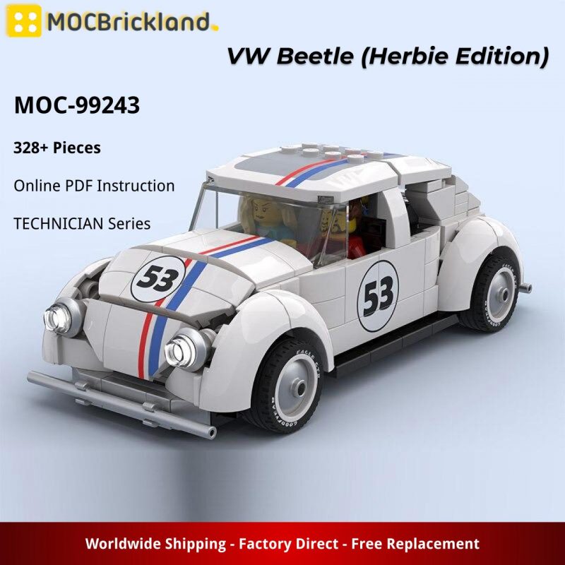 MOCBRICKLAND MOC-99243 VW Beetle (Herbie Edition)