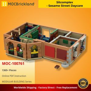 Mocbrickland Moc 100761 Sitcomplex Sesame Street Daycare (2)