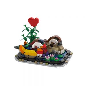 Mocbrickland Moc 100857 Yuanyang For Valentine‘s Day (1)