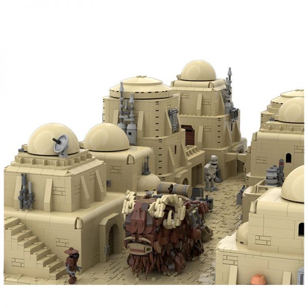 Mocbrickland Moc 102135 Tatooine Mos Eisley Modular Desert City (7)