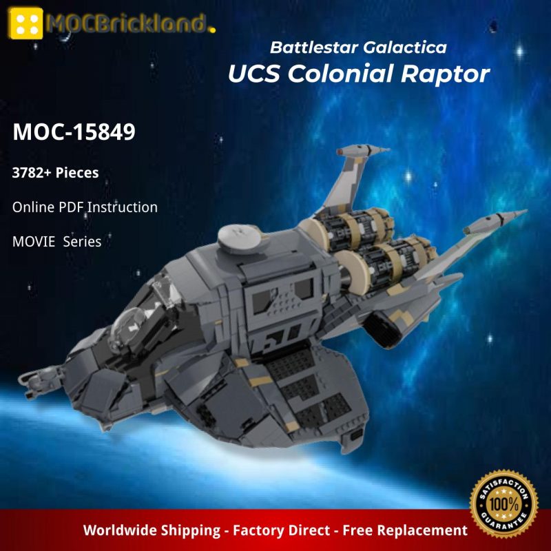 MOCBRICKLAND MOC-15849 Battlestar Galactica UCS Colonial Raptor