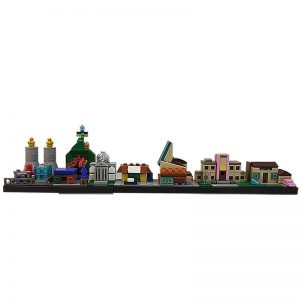 Mocbrickland Moc 18013 The Simpsons Spingfield Skyline Architecture (2)