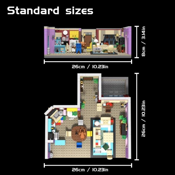 Mocbrickland Moc 29532 Friends The Television Series Monica's Apartme (3)