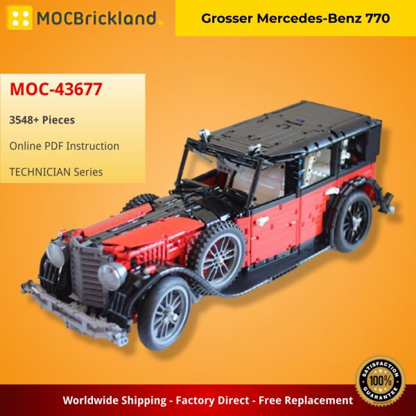 Mocbrickland Moc 43677 Grosser Mercedes Benz 770 (2)