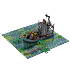 Mocbrickland Moc 52618 Swamp Fan Boat Large Sized (6)