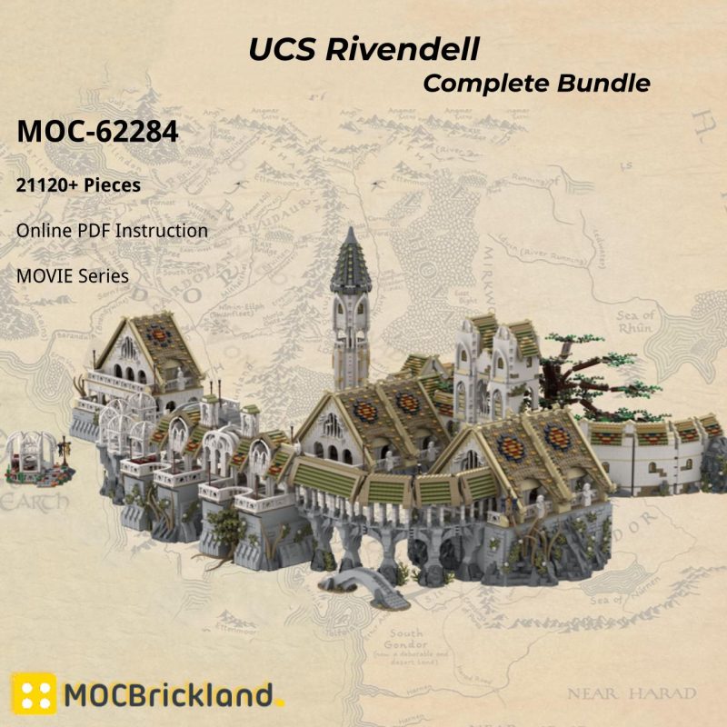 MOCBRICKLAND MOC-62284 UCS Rivendell - Complete Bundle