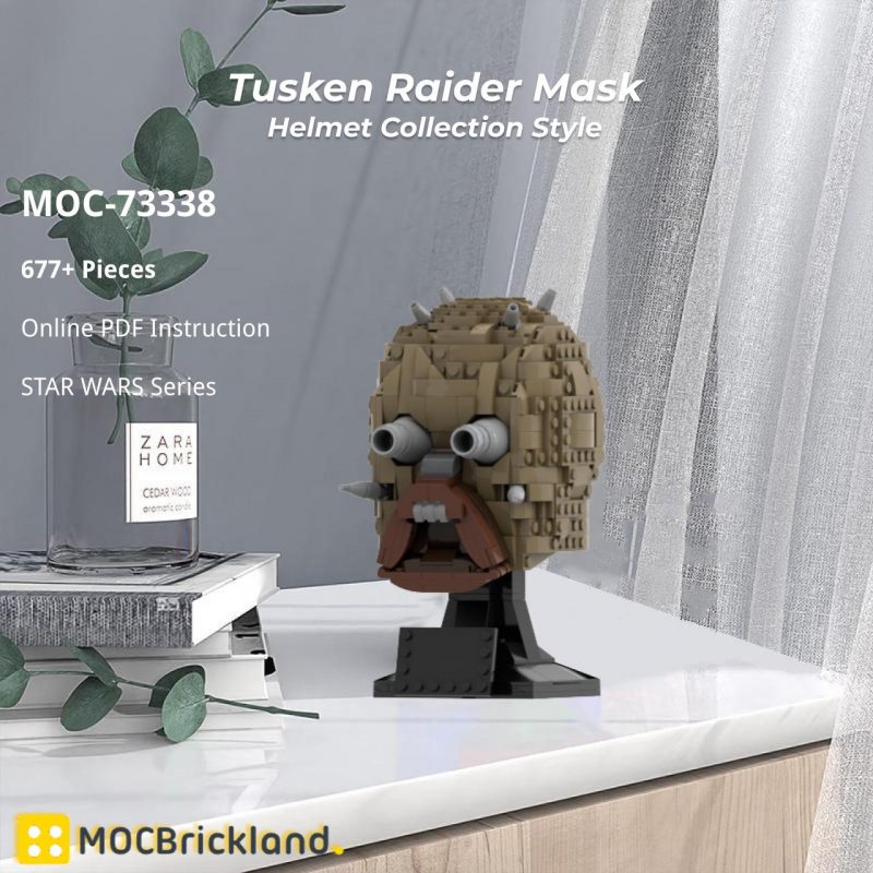 MOCBRICKLAND MOC-73338 Tusken Raider Mask - Helmet Collection Style