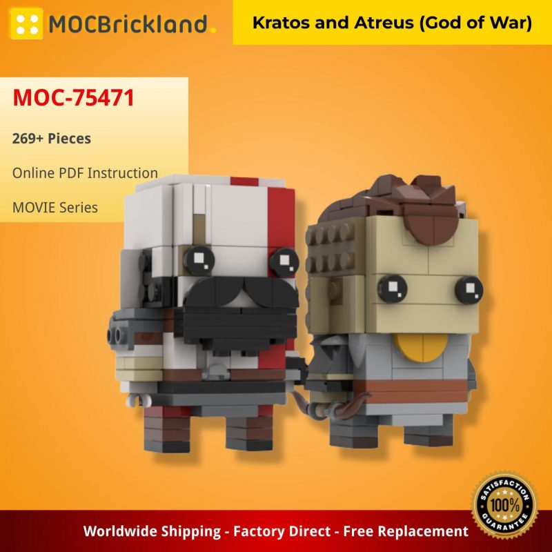 MOCBRICKLAND MOC-75471 Kratos and Atreus (God of War)