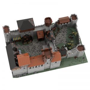 Mocbrickland Moc 77471 Medieval Royal Castle (3)
