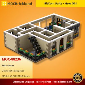Mocbrickland Moc 88236 Sitcom Suite New Girl (2)