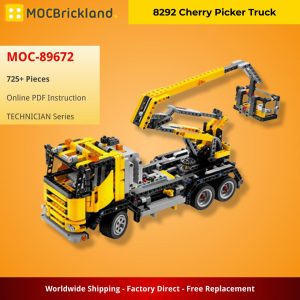 Mocbrickland Moc 89672 8292 Cherry Picker Truck (2)