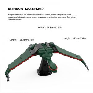 Mocbrickland Moc 89674 Klingon Spacecraft (5)