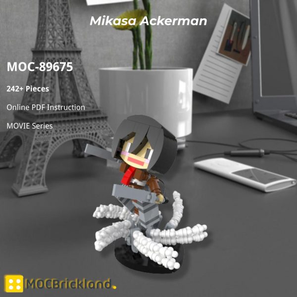 Mocbrickland Moc 89675 Mikasa Ackerman (3)