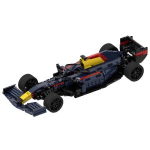 Mocbrickland Moc 95932 Red Bull Racing Honda F1 Rb16b (8386 Base) 110 Scale (4)