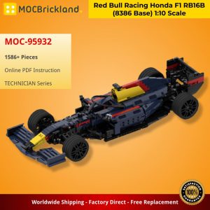 Mocbrickland Moc 95932 Red Bull Racing Honda F1 Rb16b (8386 Base) 110 Scale (5)