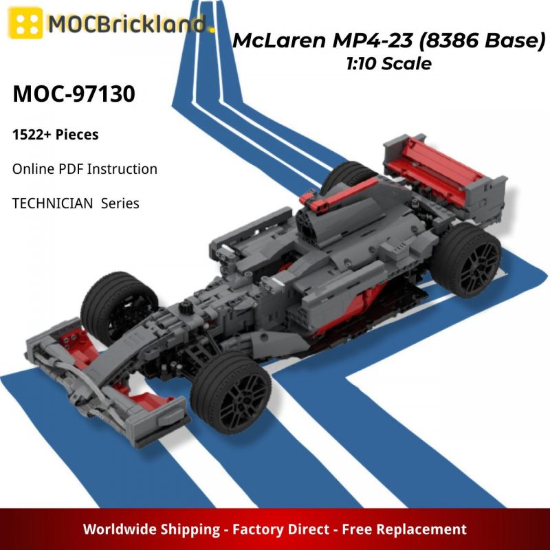 MOCBRICKLAND MOC-97130 McLaren MP4-23 (8386 Base) 1:10 Scale