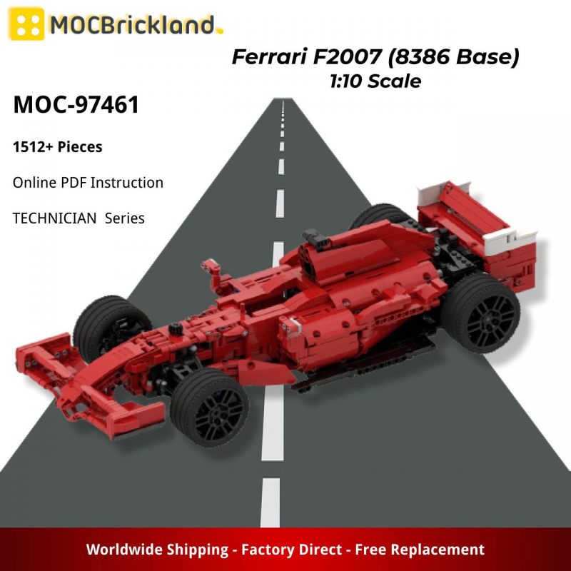 MOCBRICKLAND MOC-97461 Ferrari F2007 (8386 Base) 1:10 Scale
