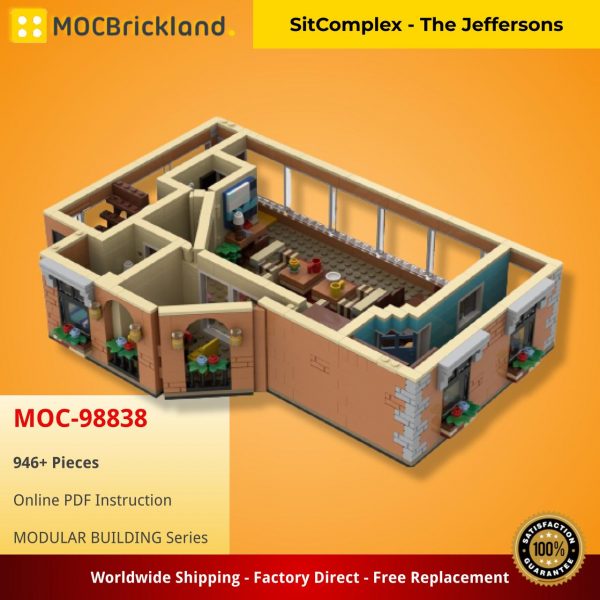 Mocbrickland Moc 98838 Sitcomplex The Jeffersons (1)