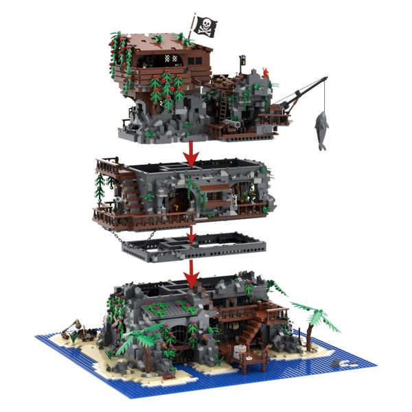 Mocbrickland Moc 99393 Pirate Fortress (3)