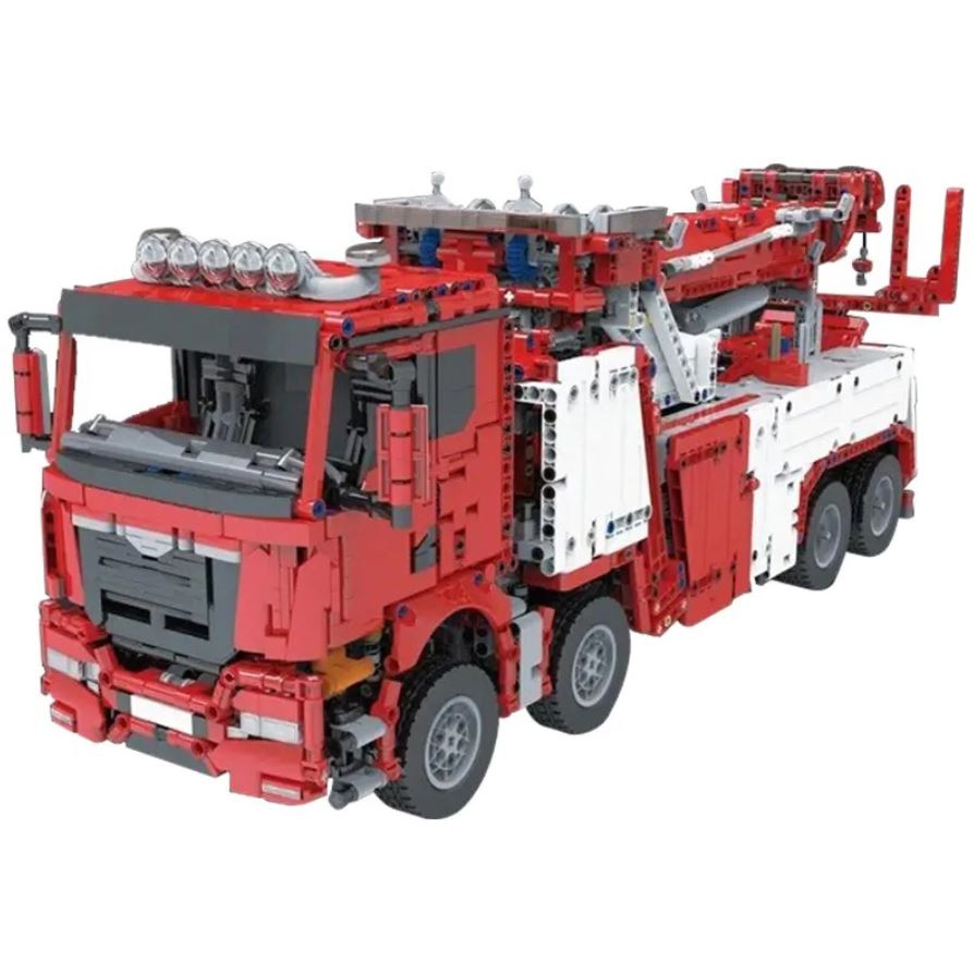 MOULD KING 17027 Technical Truck Toys APP&RC Motorized Fire Rescue Vehicle  Car Model Building Blocks Bricks Kids Christmas Gifts