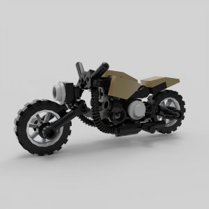 Mocbrickland Moc 103498 Minifigure Scale Motorcycle (1)