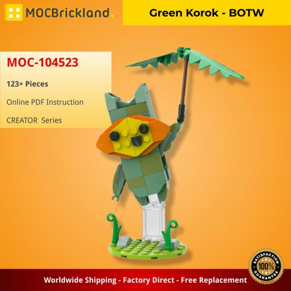 Mocbrickland Moc 104523 Green Korok Botw (2)