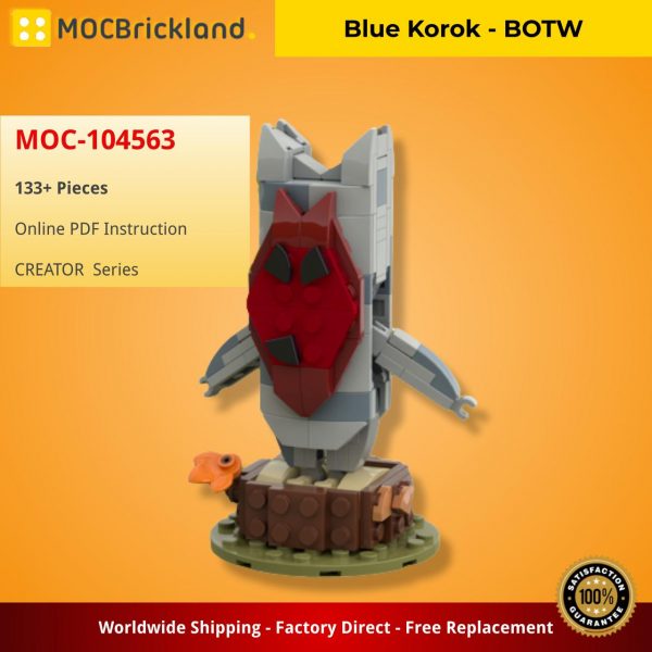 Mocbrickland Moc 104563 Blue Korok Botw (2)