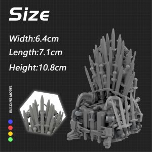 Mocbrickland Moc 34452 Iron Throne Game Of Thrones (1)