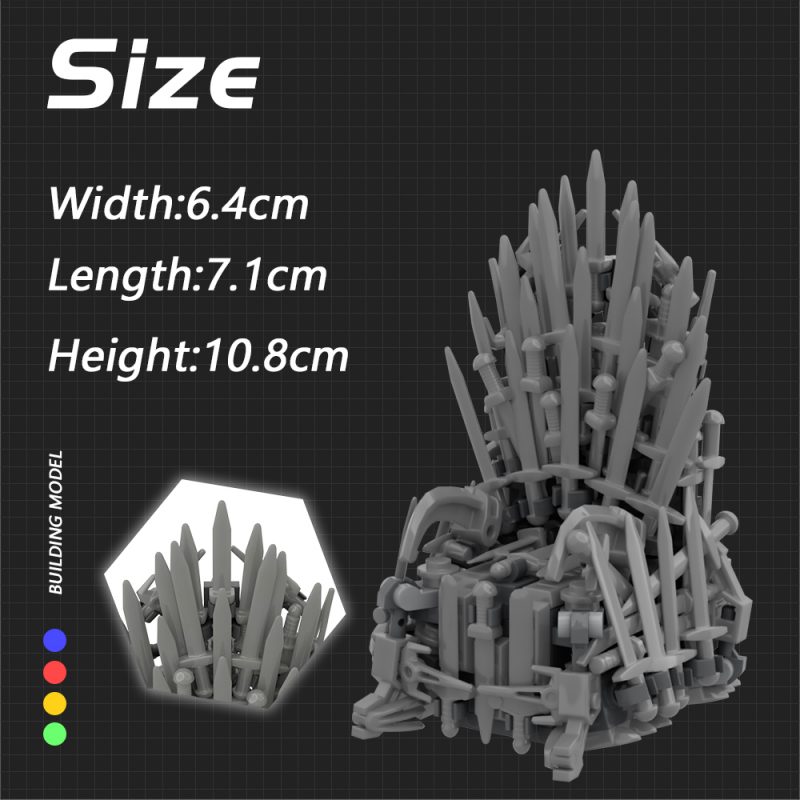 MOCBRICKLAND MOC-34452 Iron Throne - Game of Thrones