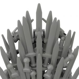 Mocbrickland Moc 34452 Iron Throne Game Of Thrones (4)