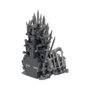 Mocbrickland Moc 34452 Iron Throne Game Of Thrones (5)