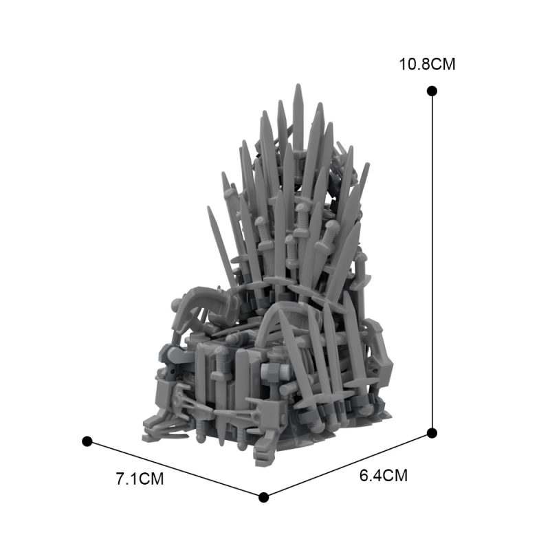 MOCBRICKLAND MOC-34452 Iron Throne - Game of Thrones