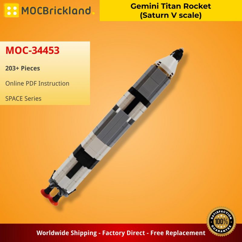 MOCBRICKLAND MOC-34453 Gemini Titan Rocket (Saturn V scale)
