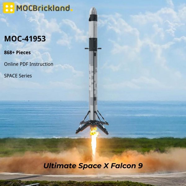 Mocbrickland Moc 41953 Ultimate Space X Falcon 9 [1110 Scale] (2)