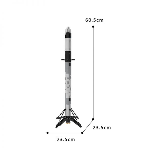 Mocbrickland Moc 41953 Ultimate Space X Falcon 9 [1110 Scale] (8)