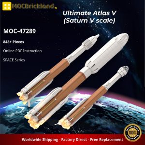 Mocbrickland Moc 47289 Ultimate Atlas V (saturn V Scale) (2)