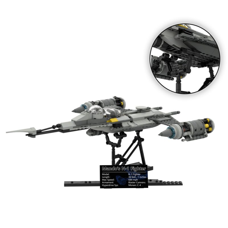 MOCBRICKLAND MOC-89637 N-1 Starfighter Stand (#75325)