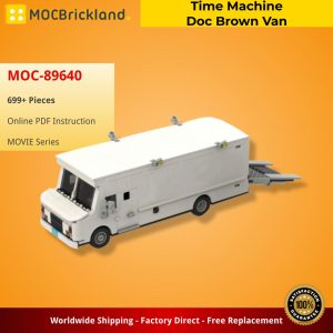 Mocbrickland Moc 89640 Time Machine Doc Brown Van (2)