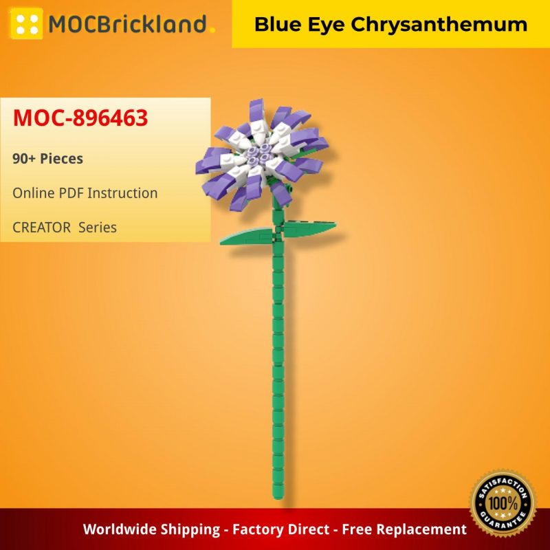 MOCBRICKLAND MOC-896463 Blue Eye Chrysanthemum