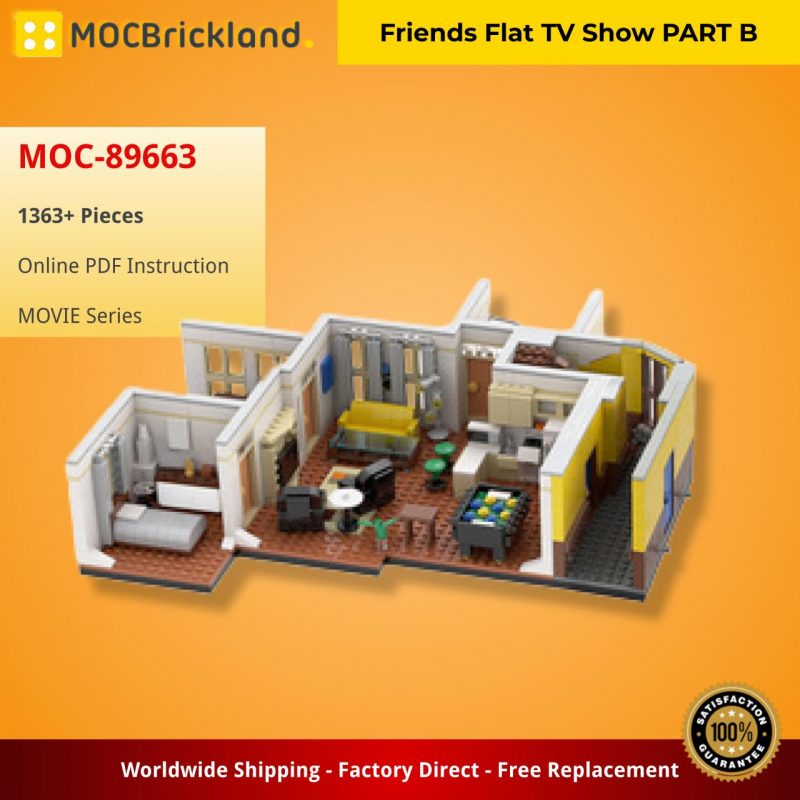 MOCBRICKLAND MOC-89663 Friends Flat TV Show PART B
