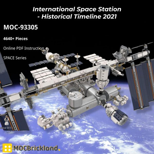 Mocbrickland Moc 93305 International Space Station 1110 Scale Historical Timeline 2021