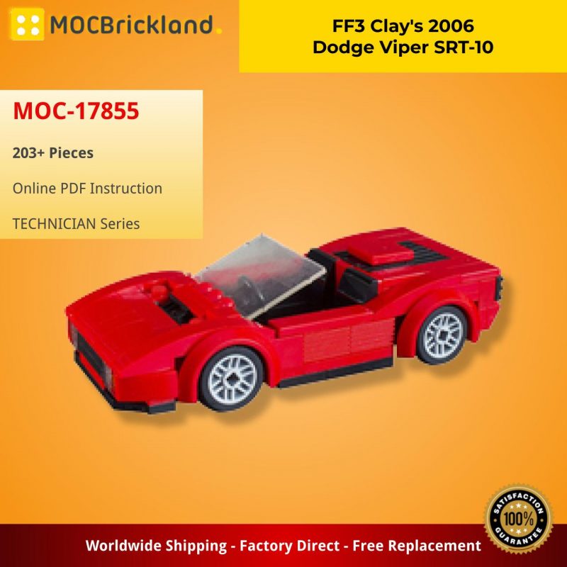 MOCBRICKLAND MOC-17855 FF3 Clay's 2006 Dodge Viper SRT-10