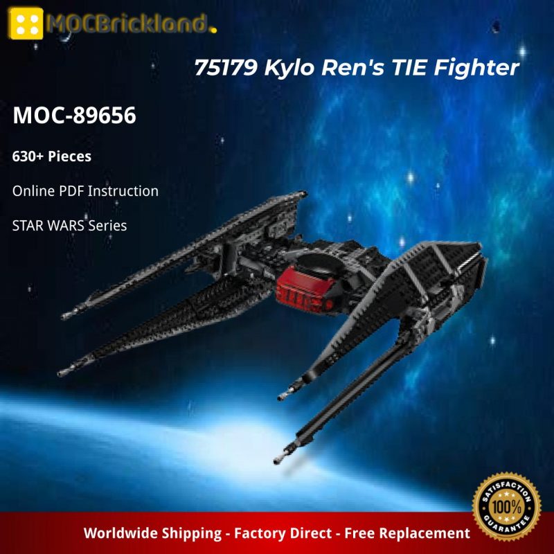 MOCBRICKLAND MOC-89656 75179 Kylo Ren's TIE Fighter