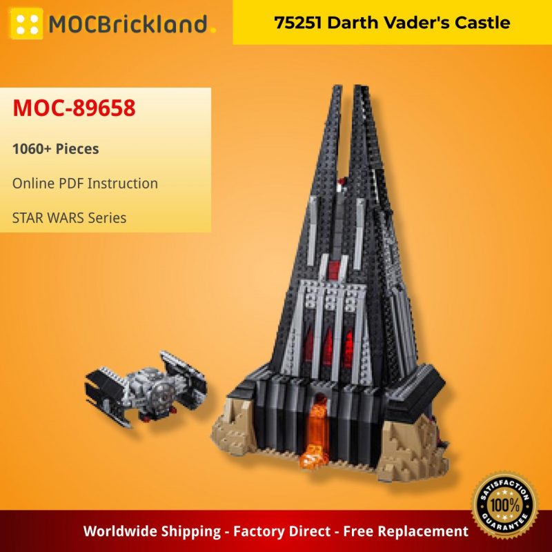 MOCBRICKLAND MOC-89658 75251 Darth Vader's Castle