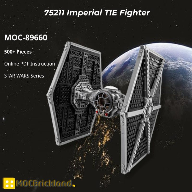 MOCBRICKLAND MOC-89660 75211 Imperial TIE Fighter